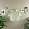Short and petite style, 2026 Spring/Summer new collection, summer candy-colored short-sleeved shirt, washable cotton short coat for women 104535759 details Picture
